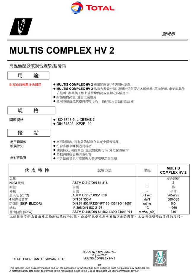 MULTIS COMPLEX HV2